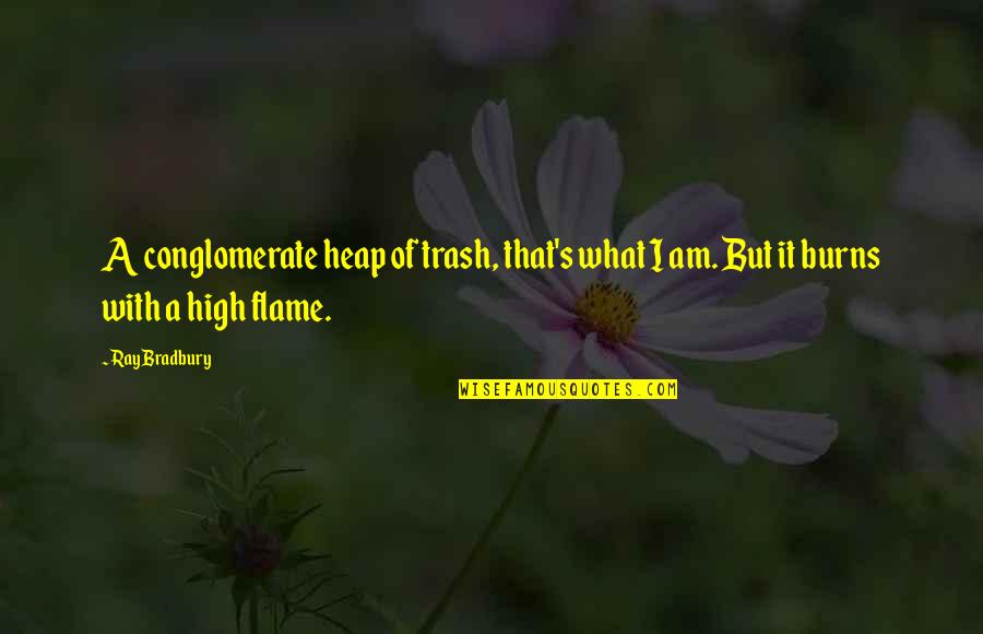 Rise Above Circumstance Quotes By Ray Bradbury: A conglomerate heap of trash, that's what I