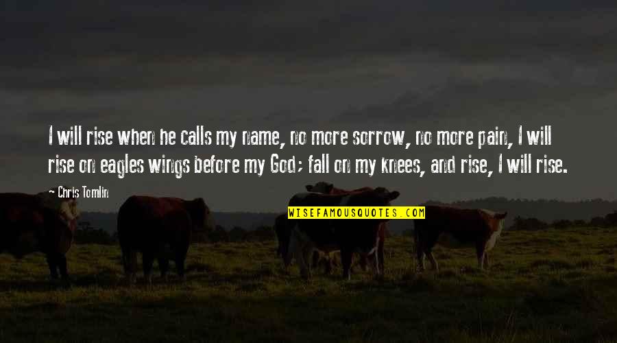 Rise Up When You Fall Quotes By Chris Tomlin: I will rise when he calls my name,