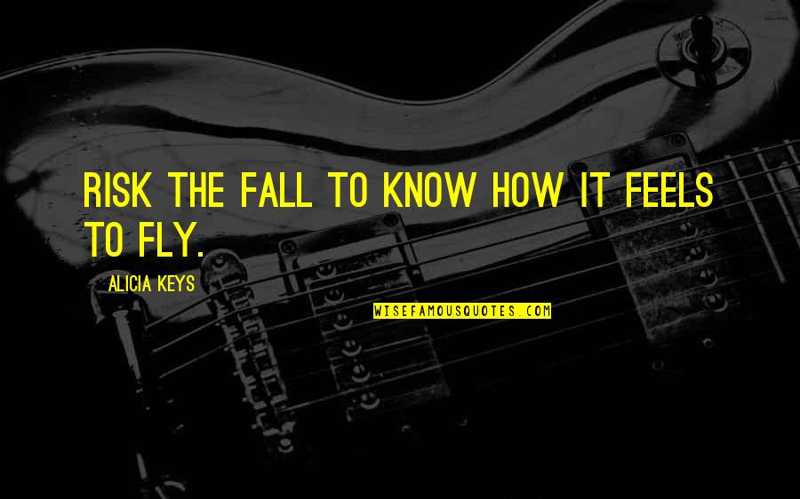 Risk The Fall Quotes By Alicia Keys: Risk the fall to know how it feels