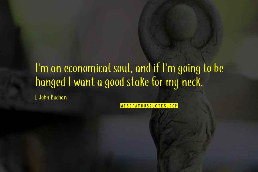 Rislenemdaz Quotes By John Buchan: I'm an economical soul, and if I'm going