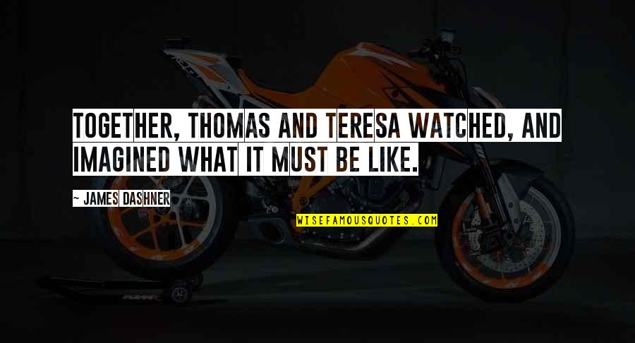 Ristrettos Quotes By James Dashner: Together, Thomas and Teresa watched, and imagined what