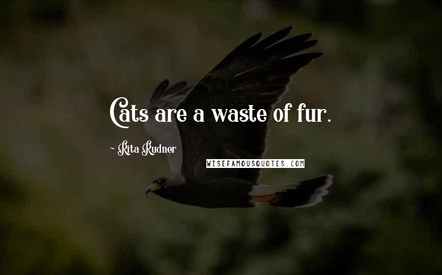 Rita Rudner quotes: Cats are a waste of fur.