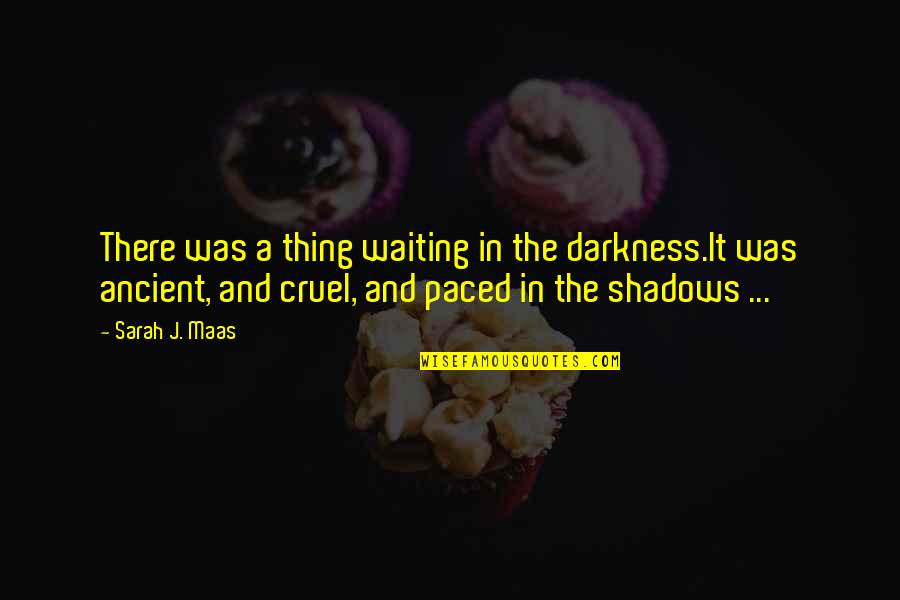 Rivage Dead Quotes By Sarah J. Maas: There was a thing waiting in the darkness.It Rivage Dead Quotes By Sarah J. Maas: There was a thing waiting in the darkness.It