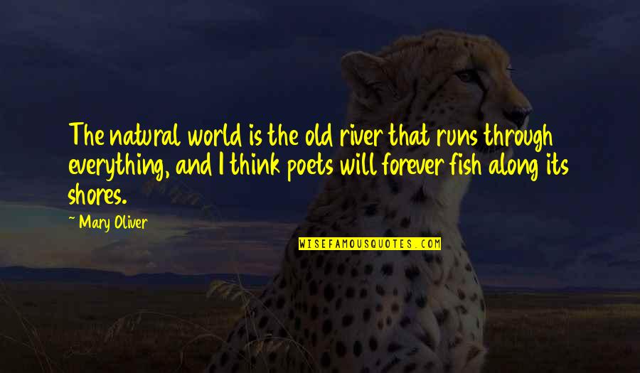 River Runs Quotes By Mary Oliver: The natural world is the old river that