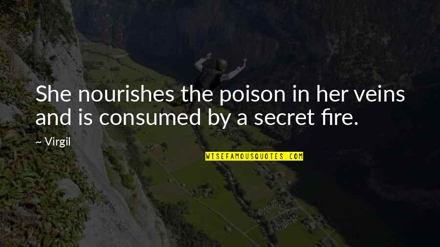 Rixson Hardware Quotes By Virgil: She nourishes the poison in her veins and