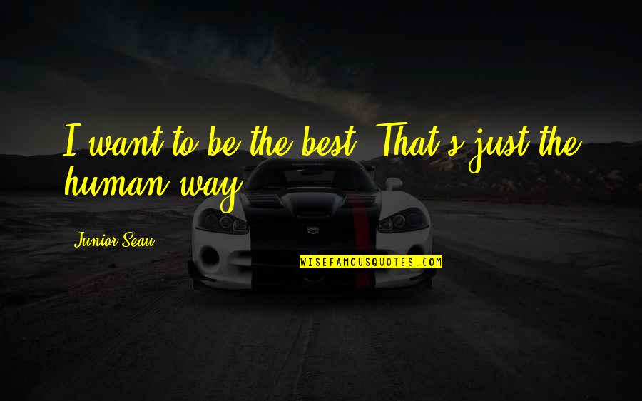 Rizzardi Yachts Quotes By Junior Seau: I want to be the best. That's just Rizzardi Yachts Quotes By Junior Seau: I want to be the best. That's just