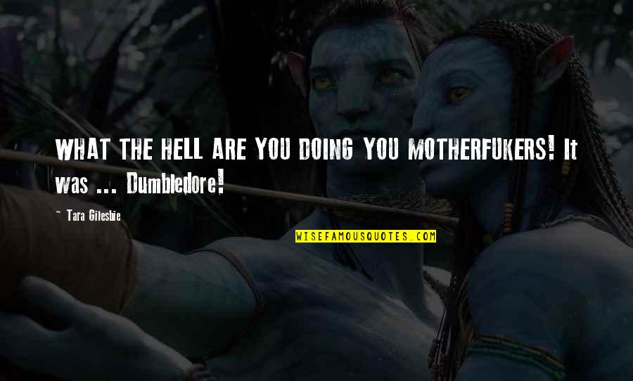 Rmhc Quotes By Tara Gilesbie: WHAT THE HELL ARE YOU DOING YOU MOTHERFUKERS!