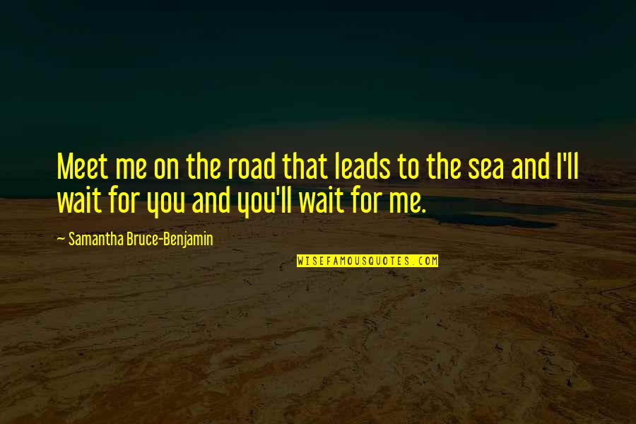 Road And Love Quotes By Samantha Bruce-Benjamin: Meet me on the road that leads to