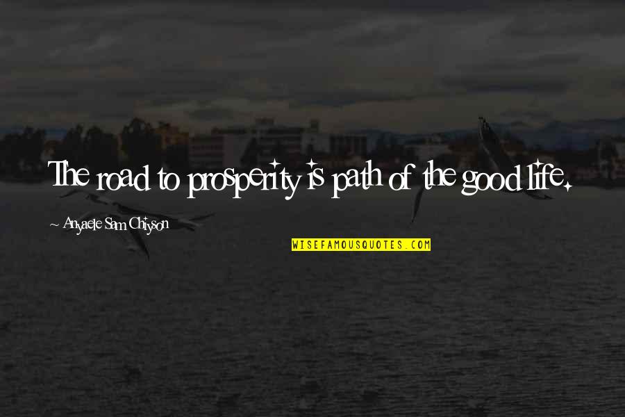 Road Path Life Quotes By Anyaele Sam Chiyson: The road to prosperity is path of the