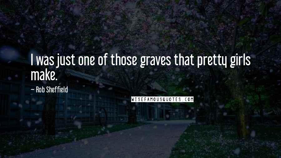 Rob Sheffield quotes: I was just one of those graves that pretty girls make.
