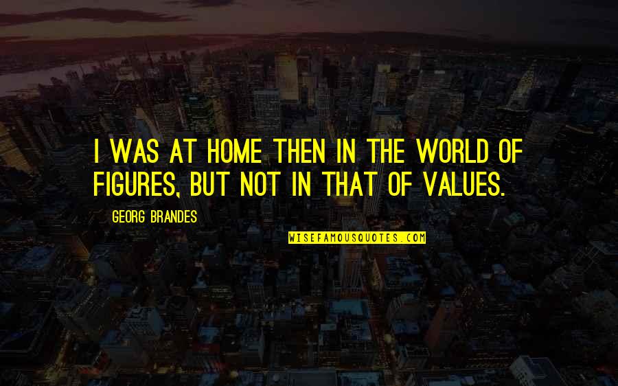 Robert Burchfield Quotes By Georg Brandes: I was at home then in the world