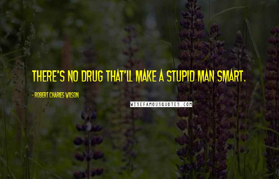 Robert Charles Wilson quotes: There's no drug that'll make a stupid man smart.
