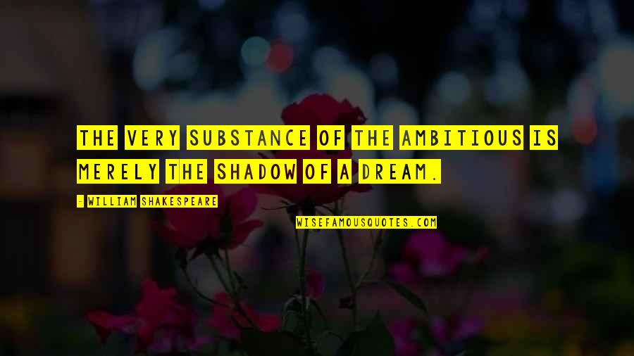 Robert Ornstein Quotes By William Shakespeare: The very substance of the ambitious is merely