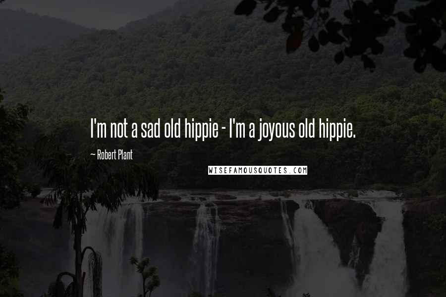 Robert Plant quotes: I'm not a sad old hippie - I'm a joyous old hippie.