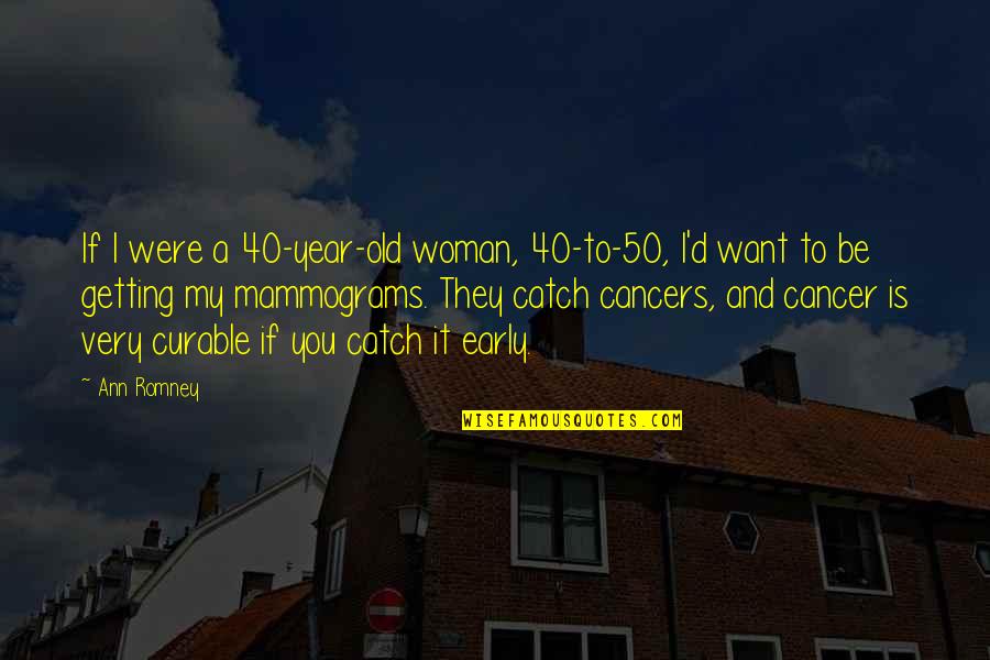 Robert Redford Sundance Kid Quotes By Ann Romney: If I were a 40-year-old woman, 40-to-50, I'd Robert Redford Sundance Kid Quotes By Ann Romney: If I were a 40-year-old woman, 40-to-50, I'd