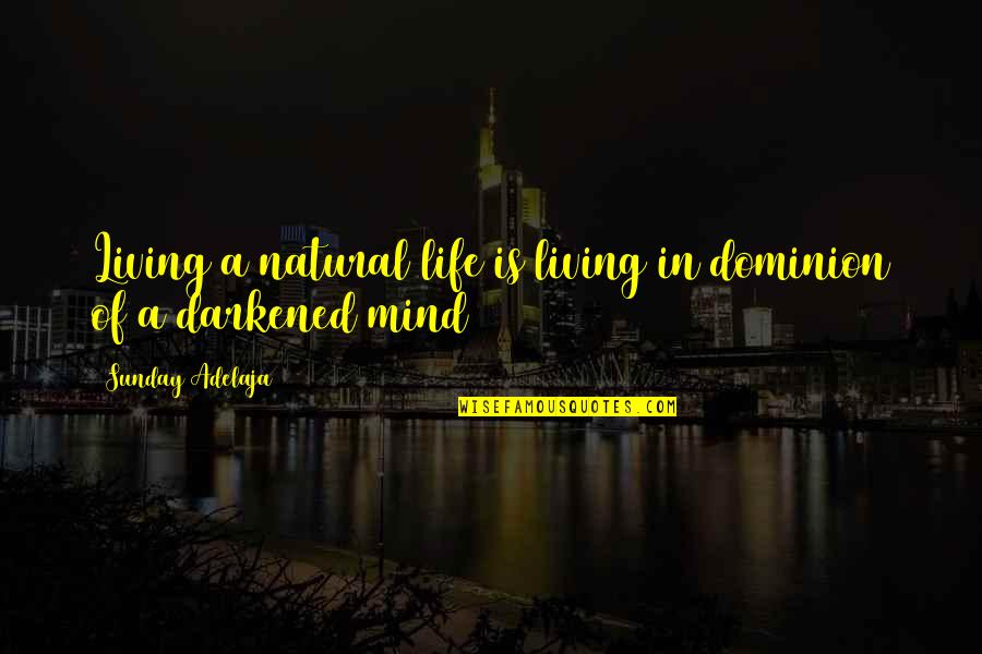 Roch Quotes By Sunday Adelaja: Living a natural life is living in dominion