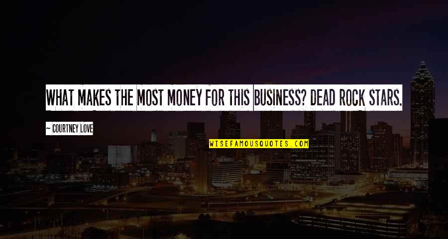 Rock Stars Love Quotes By Courtney Love: What makes the most money for this business?