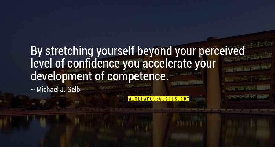 Rockburne Apartments Quotes By Michael J. Gelb: By stretching yourself beyond your perceived level of