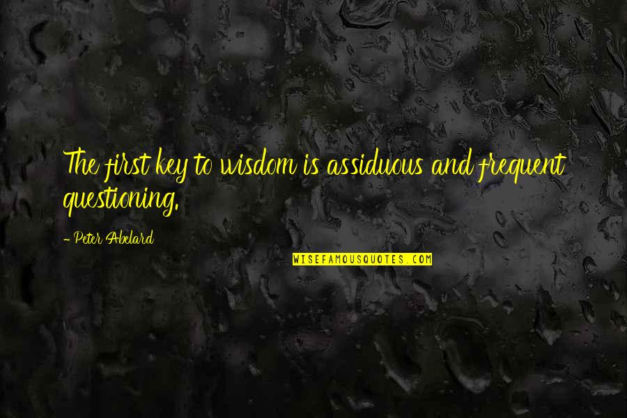 Rocketed Crossword Quotes By Peter Abelard: The first key to wisdom is assiduous and Rocketed Crossword Quotes By Peter Abelard: The first key to wisdom is assiduous and