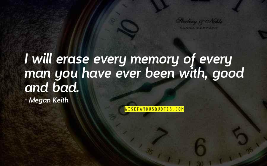 Rockowitz Orthopaedic Center Quotes By Megan Keith: I will erase every memory of every man