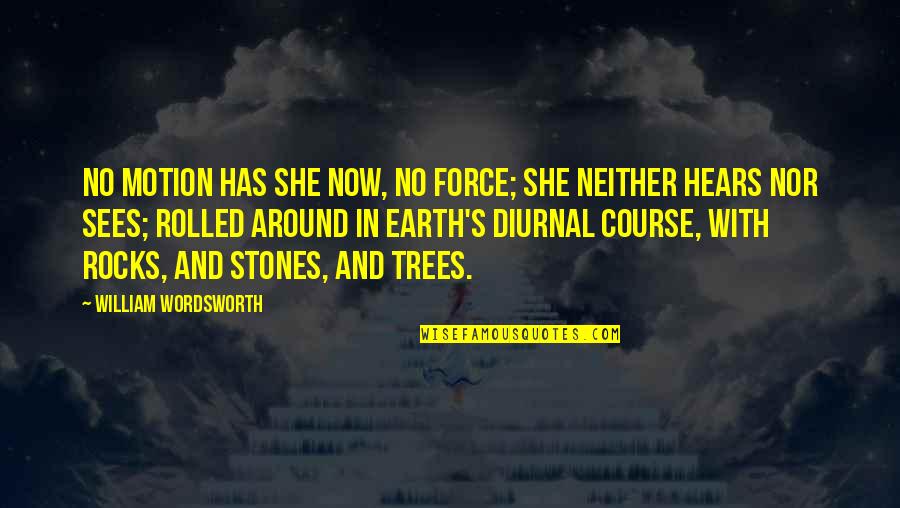 Rocks And Stones Quotes By William Wordsworth: No motion has she now, no force; she Rocks And Stones Quotes By William Wordsworth: No motion has she now, no force; she