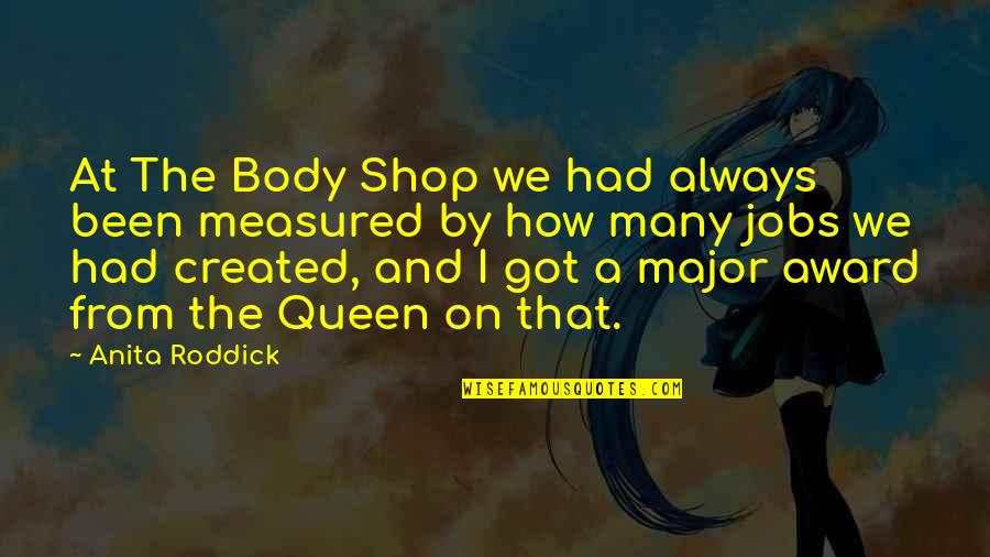 Roddick Quotes By Anita Roddick: At The Body Shop we had always been Roddick Quotes By Anita Roddick: At The Body Shop we had always been