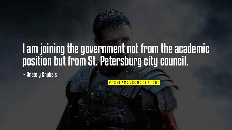 Rodeiro Lugo Quotes By Anatoly Chubais: I am joining the government not from the Rodeiro Lugo Quotes By Anatoly Chubais: I am joining the government not from the