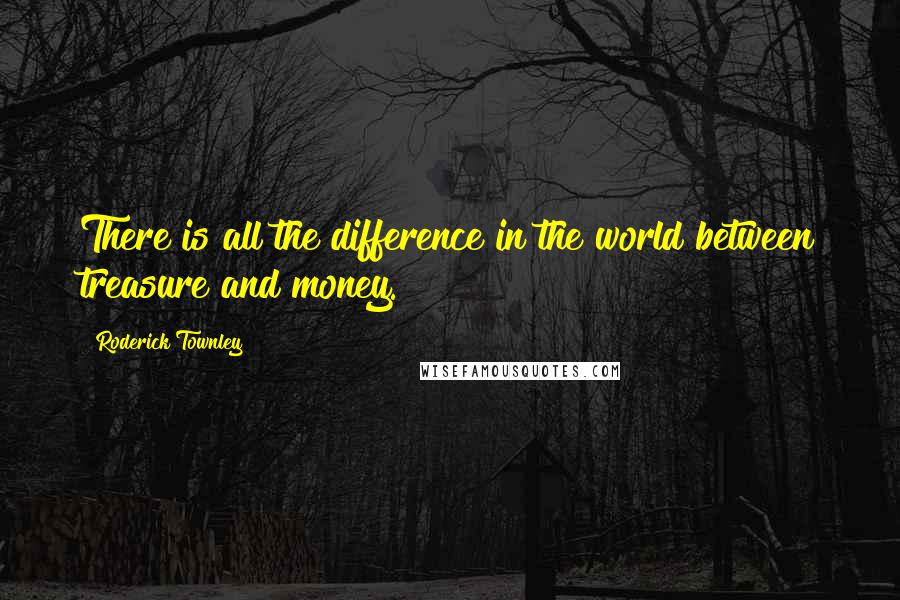 Roderick Townley quotes: There is all the difference in the world between treasure and money.