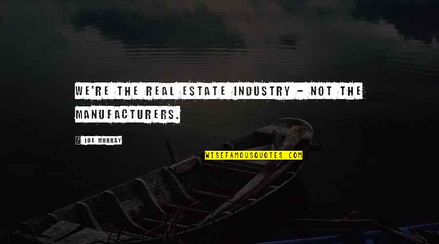 Roderigo And Iago Quotes By Joe Murray: We're the real estate industry - not the