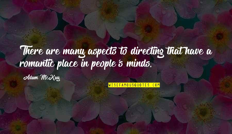 Roedor En Quotes By Adam McKay: There are many aspects to directing that have