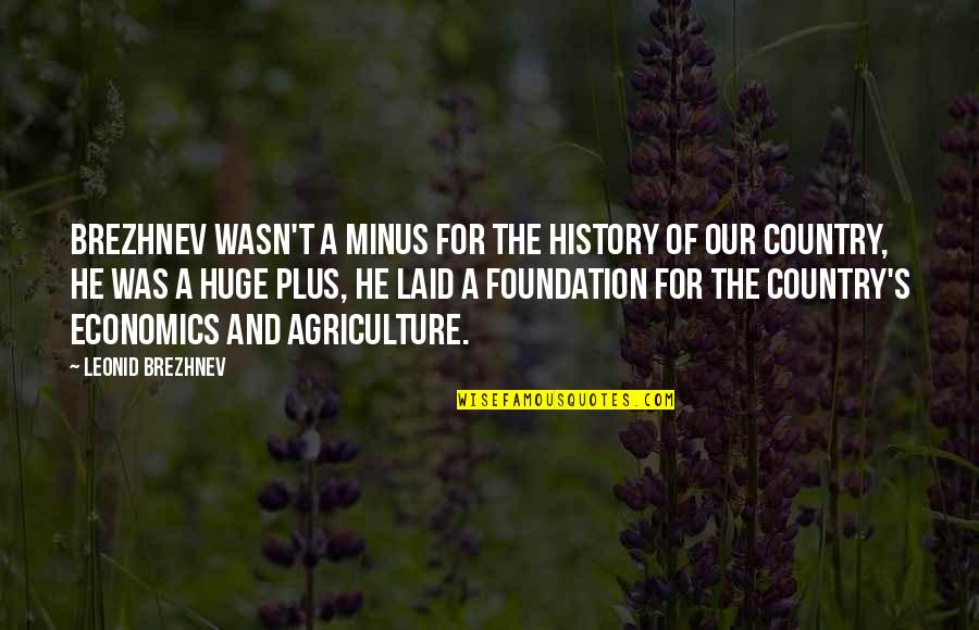 Roffman Law Quotes By Leonid Brezhnev: Brezhnev wasn't a minus for the history of