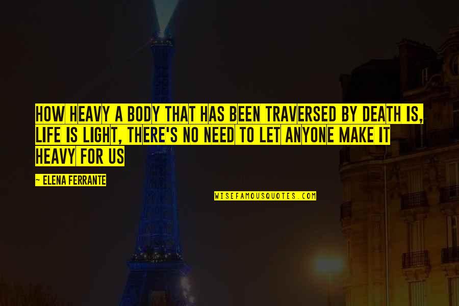 Roh Moo Hyun Quotes By Elena Ferrante: How heavy a body that has been traversed Roh Moo Hyun Quotes By Elena Ferrante: How heavy a body that has been traversed