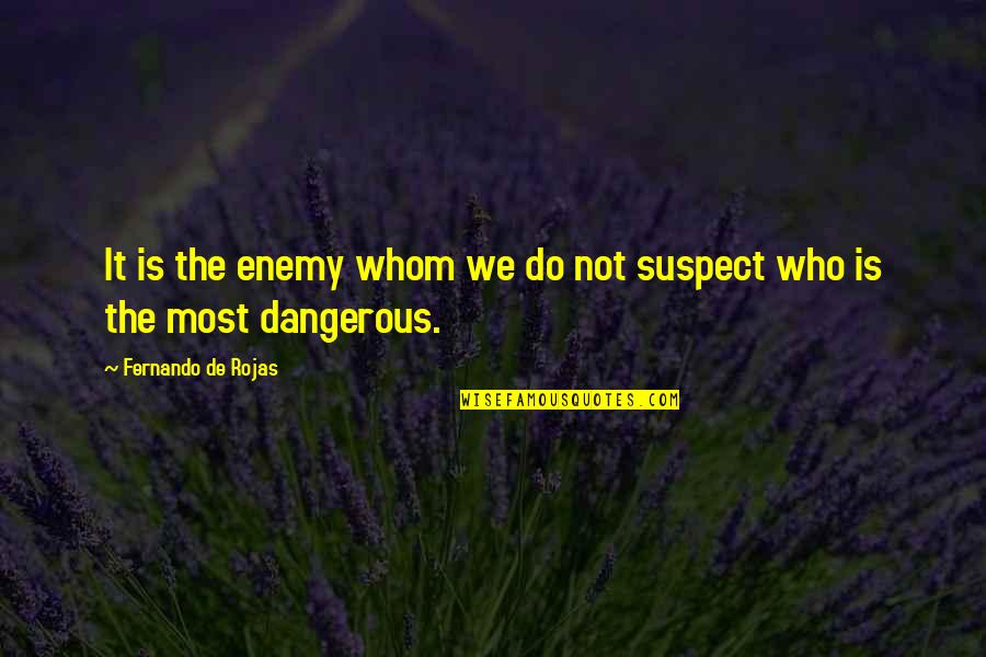 Rojas Quotes By Fernando De Rojas: It is the enemy whom we do not