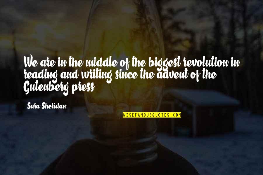 Role Playing Games Quotes By Sara Sheridan: We are in the middle of the biggest Role Playing Games Quotes By Sara Sheridan: We are in the middle of the biggest