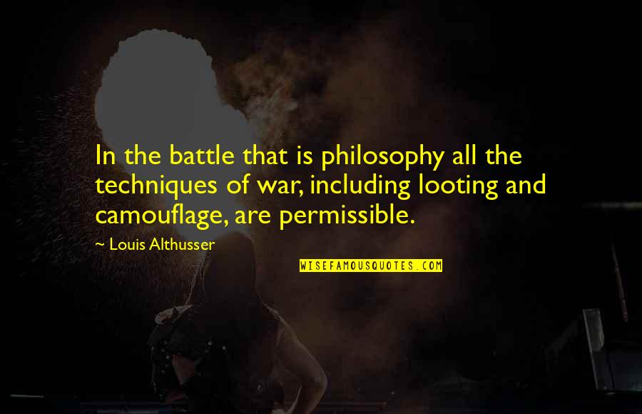 Rolemodel Quotes By Louis Althusser: In the battle that is philosophy all the