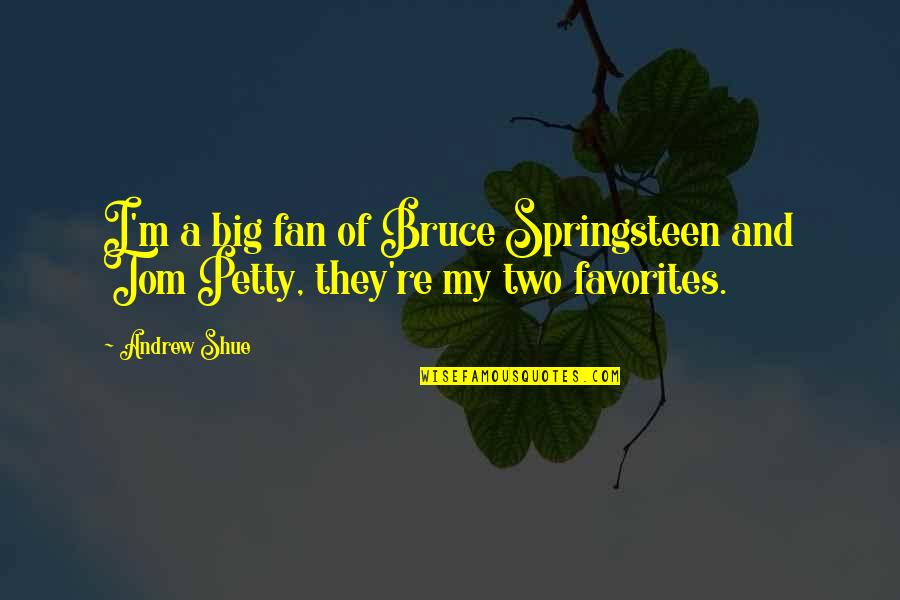 Rolfe Quotes By Andrew Shue: I'm a big fan of Bruce Springsteen and