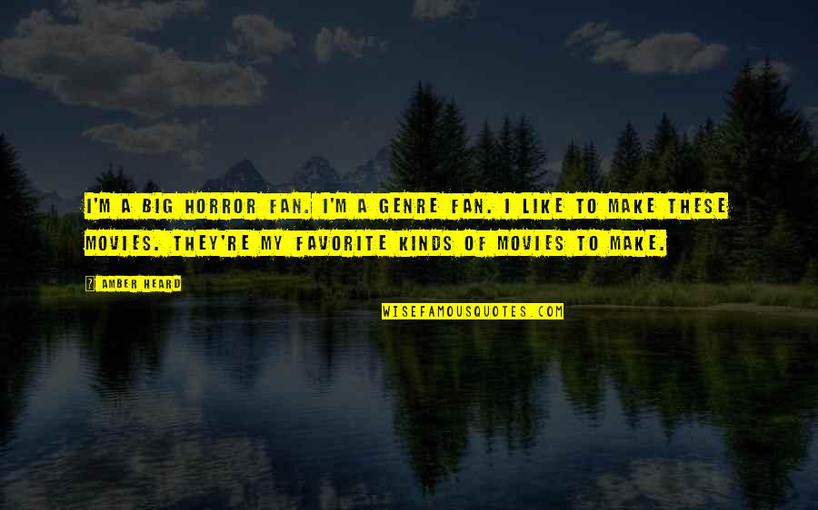 Rolling Eyes Quote Quotes By Amber Heard: I'm a big horror fan. I'm a genre Rolling Eyes Quote Quotes By Amber Heard: I'm a big horror fan. I'm a genre
