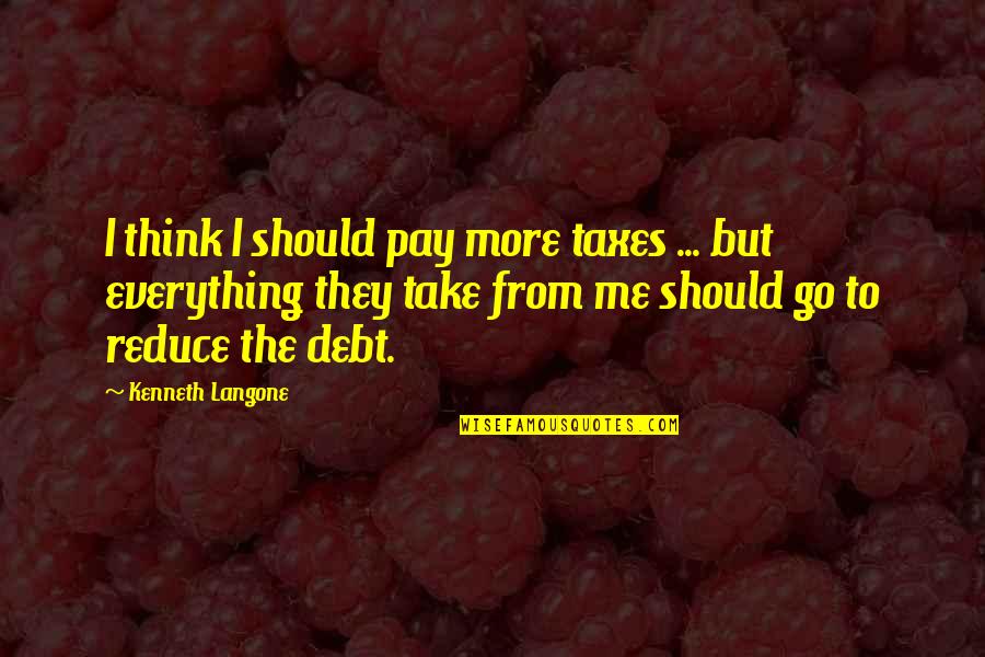 Rollnick Evoking Quotes By Kenneth Langone: I think I should pay more taxes ... Rollnick Evoking Quotes By Kenneth Langone: I think I should pay more taxes ...