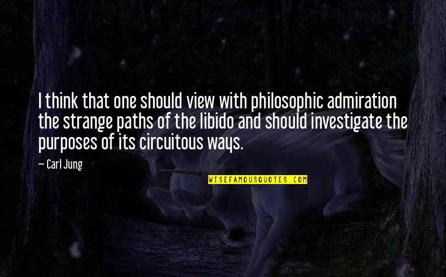 Roman Kopf Quotes By Carl Jung: I think that one should view with philosophic Roman Kopf Quotes By Carl Jung: I think that one should view with philosophic