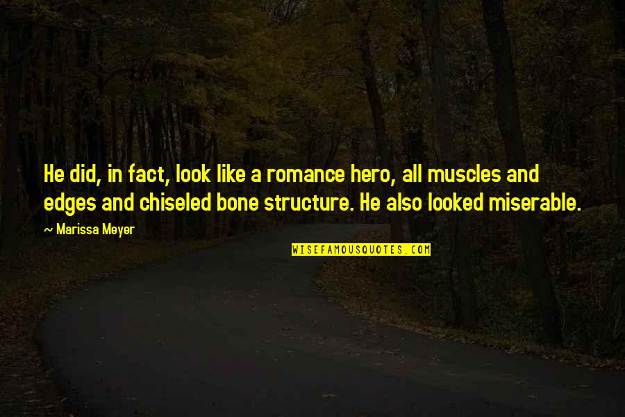 Romance The Bone Quotes By Marissa Meyer: He did, in fact, look like a romance