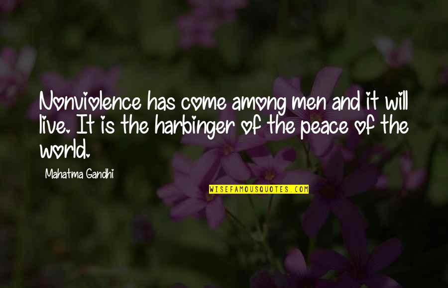 Romantic Eye Contact Quotes By Mahatma Gandhi: Nonviolence has come among men and it will