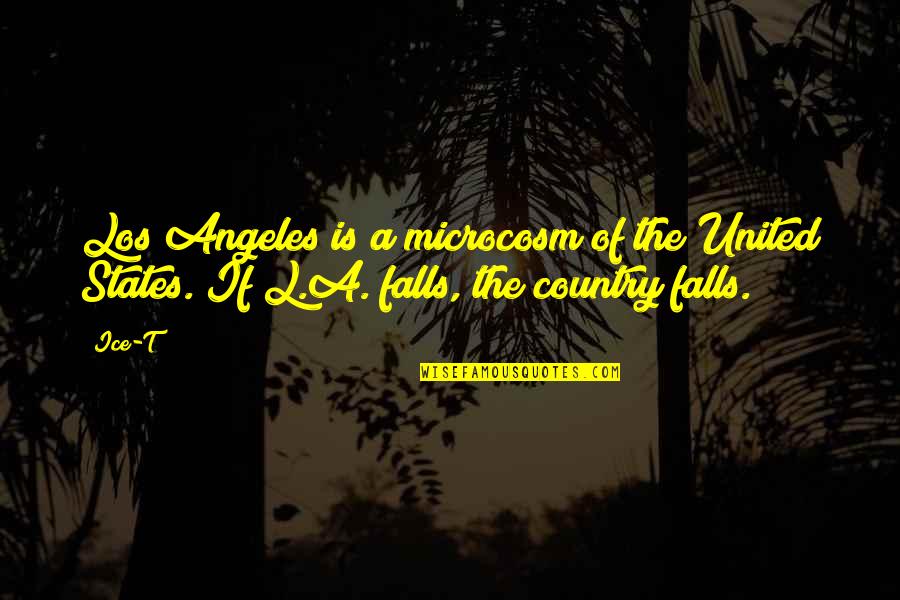 Romantic Rainy Love Quotes By Ice-T: Los Angeles is a microcosm of the United