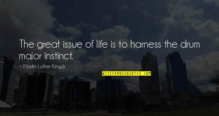 Romantico Quotes By Martin Luther King Jr.: The great issue of life is to harness