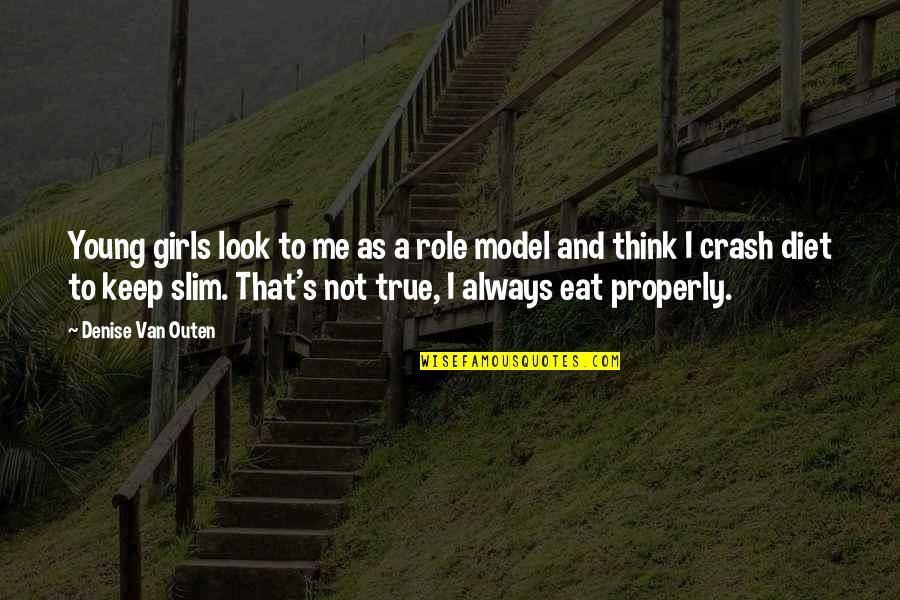 Romell Witherspoon Quotes By Denise Van Outen: Young girls look to me as a role Romell Witherspoon Quotes By Denise Van Outen: Young girls look to me as a role