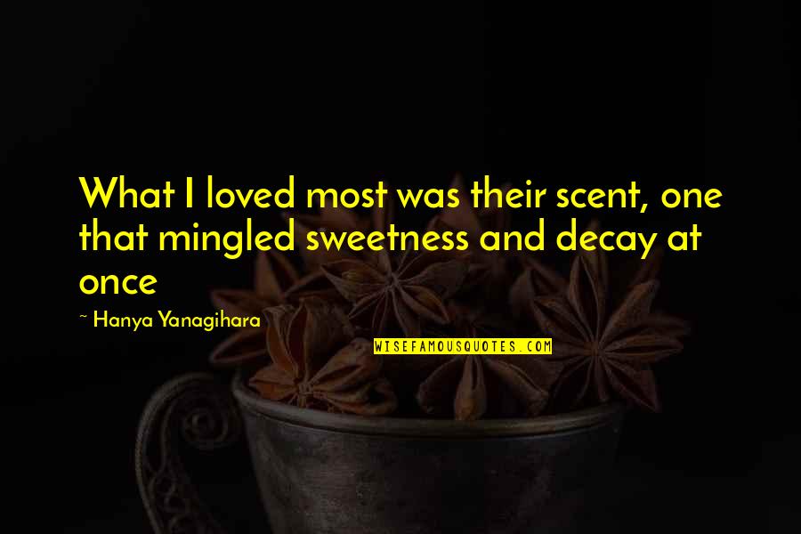 Romeo Castellucci Quotes By Hanya Yanagihara: What I loved most was their scent, one