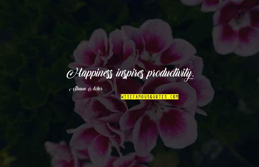 Romke Visser Quotes By Shawn Achor: Happiness inspires productivity. Romke Visser Quotes By Shawn Achor: Happiness inspires productivity.