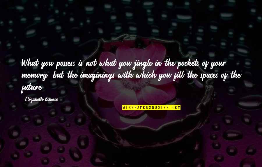 Rompen Varina Quotes By Elizabeth Bibesco: What you possess is not what you jingle