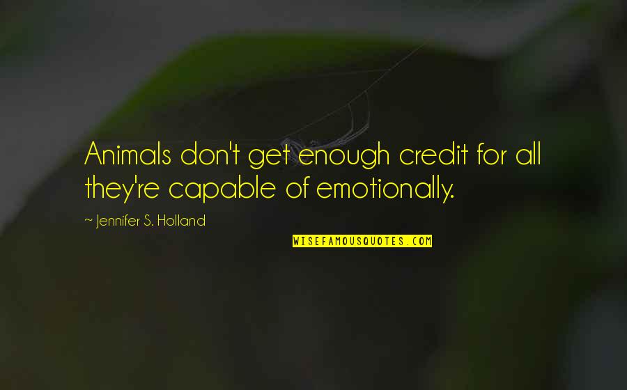 Romtvedt Smithsonian Quotes By Jennifer S. Holland: Animals don't get enough credit for all they're