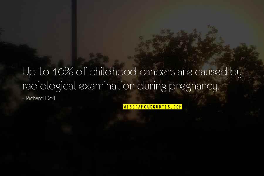 Ron Burgundy Veronica Quotes By Richard Doll: Up to 10% of childhood cancers are caused