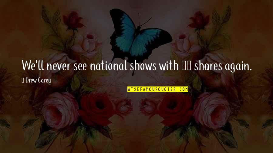 Ron Paul Irs Quotes By Drew Carey: We'll never see national shows with 45 shares Ron Paul Irs Quotes By Drew Carey: We'll never see national shows with 45 shares